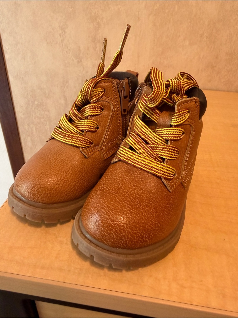 Carter's Brown Toddler Lace-Up Ankle Boots